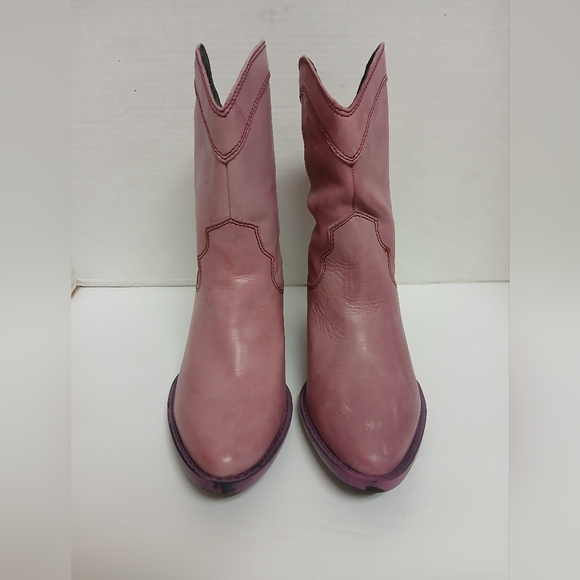 Mojo Moxy Women's Pink Short Cowboy Boots Size 10M - Picture 1 of 10